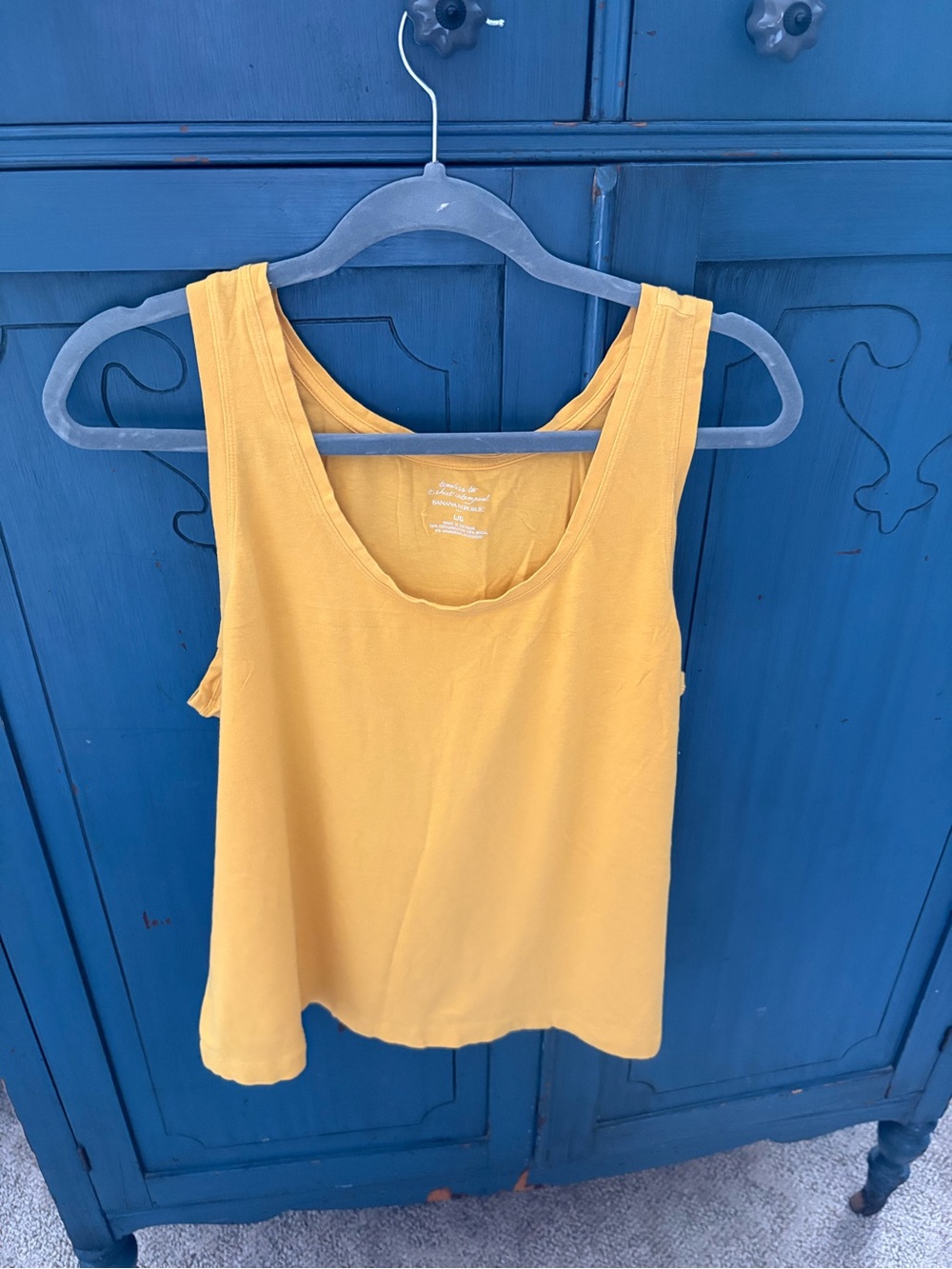 Banana Republic Yellow Scoop Neck Tank